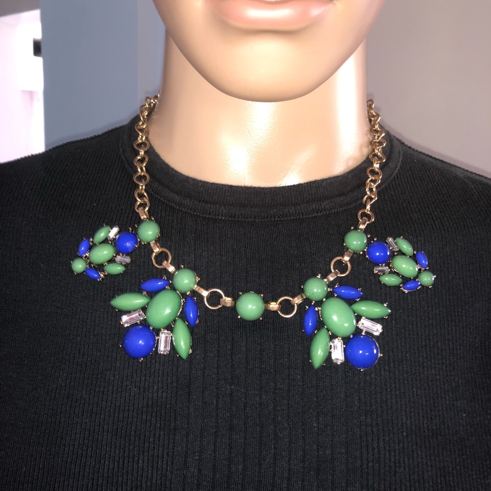 Gold Tone Colorful Necklace
